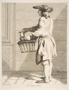 Sprzedawca atramentu, 1746. autorstwa Anne Claude Philippe de Caylus