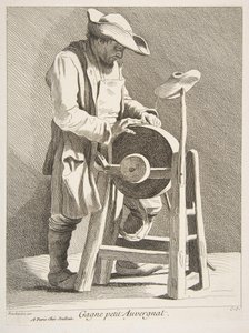 Ostrzałka do noży, 1742. autorstwa Anne Claude Philippe de Caylus