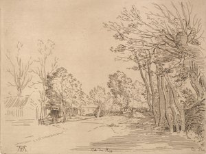 Krajobraz po Durer.n.d. autorstwa Anne Claude Philippe de Caylus