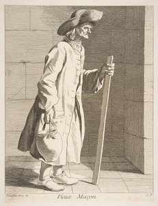 Stary murarz, 1737.