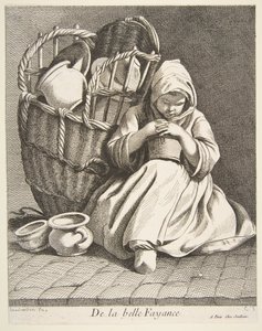 Handlarz garncarstwem, 1738. autorstwa Anne Claude Philippe de Caylus