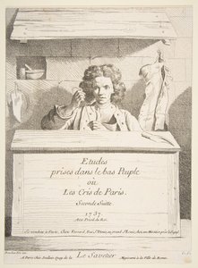 Szewc, 1737. autorstwa Anne Claude Philippe de Caylus