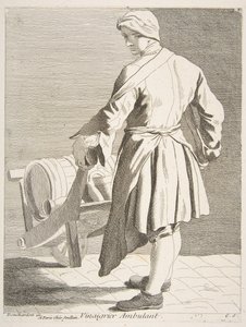Wędrowny sprzedawca octu, 1738. autorstwa Anne Claude Philippe de Caylus