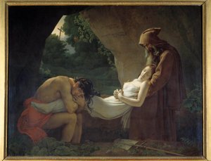 Atala do grobowca lub pogrzeb Atala. Obraz Anne Louis Girodet de Roucy-Trioson (Anne-Louis Girodet de Roucy Trioson autorstwa Anne Louis Girodet de Roucy Trioson