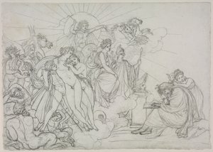 Inwokacja do Bóstw, które przewodniczą Rolnictwu od Georgik Wergiliusza, po 1798 r. autorstwa Anne Louis Girodet de Roucy Trioson