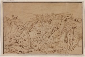 Studium dla buntu w Kairze autorstwa Anne Louis Girodet de Roucy Trioson