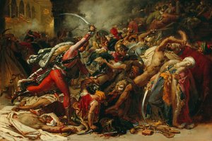 Szkic do buntu w Kairze, około 1810 r.
