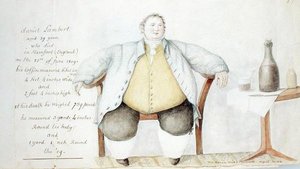 Daniel Lambert (1770-1809) 1813 (akwarela i grafit na papierze) autorstwa Anne Marguerite Hyde de Neuville
