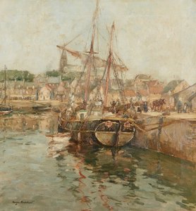 Danie Owocowe (olej na desce) autorstwa Anne Redpath