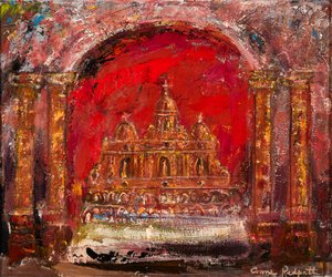 W kościele św.Pawła (olej na płótnie) autorstwa Anne Redpath