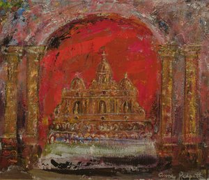 W kościele św. Pawła (olej na płótnie) autorstwa Anne Redpath