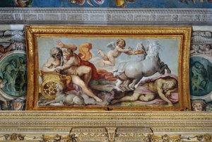 Aurora uprowadza Cefalusa, fragment sklepienia Galerii, 1597-1604 autorstwa Annibale Carracci