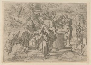 Chrystus i Samarytanka autorstwa Annibale Carracci