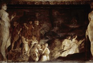Odcinek życia Jasona: fałszywe pogrzeby Jasona (Fresco autorstwa Annibale Carracci