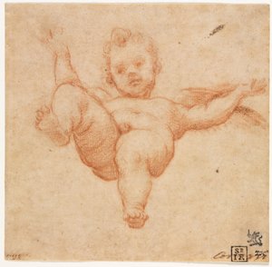 Latający Kupidyn, ok. 1602. autorstwa Annibale Carracci
