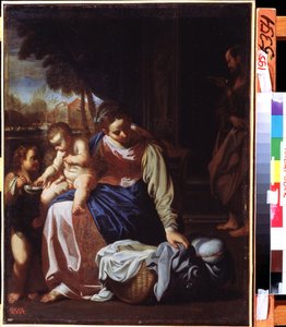 „Święta Rodzina” (Święta Rodzina) Obraz Annibale Carracci (Annibale Carracci autorstwa Annibale Carracci