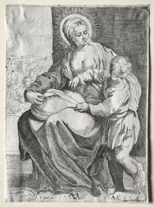Madonna z Białym Krukiem, 1500s. autorstwa Annibale Carracci