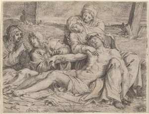 Pieta ( „Chrystus z Capraroli”) autorstwa Annibale Carracci
