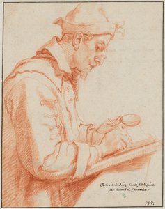 Portret artysty Ludovica Cardiego, zwanego Cigoli autorstwa Annibale Carracci