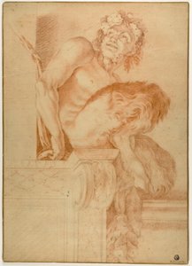 Siedzący Satyr autorstwa Annibale Carracci