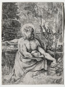 Św. Hieronim autorstwa Annibale Carracci