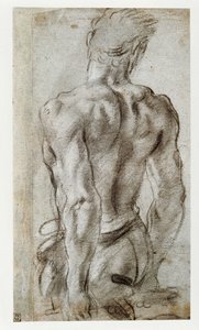 Studium męskiej postaci ... autorstwa Annibale Carracci