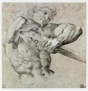 Studium męskiej postaci ... autorstwa Annibale Carracci