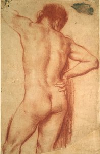 Studium nagiego mężczyzny, XVII wiek autorstwa Annibale Carracci