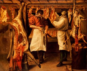 Sklep rzeźnika autorstwa Annibale Carracci