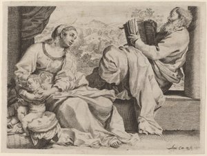 Święta Rodzina ze św. Janem Chrzcicielem autorstwa Annibale Carracci