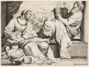 Święta Rodzina ze świętym Janem Chrzcicielem autorstwa Annibale Carracci