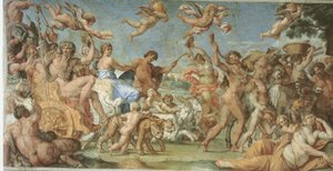Triumf Bachusa i Ariadny autorstwa Annibale Carracci