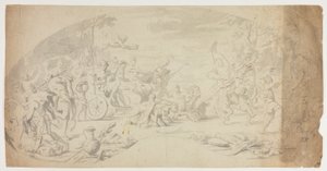 Triumf Bachusa i Ariadny autorstwa Annibale Carracci