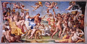 Triumf Bachusa i Ariadny autorstwa Annibale Carracci