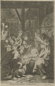 Adoracja pasterzy Nativitas Christi (tytuł na obiekcie) autorstwa Anonymous