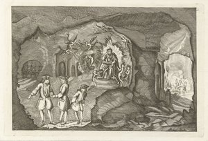Przybycie Daniela Raapa do piekła, 1754 autorstwa Anonymous