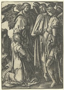 Abraham i trzej aniołowie autorstwa Anonymous