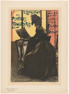 Reklama drugiej wystawy litografii Peintres w Salle du Figaro Les Maîtres de l