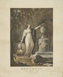Alegoryczny pomnik nagrobny Fryderyka, księcia Oranje-Nassau, 1799 autorstwa Anonymous
