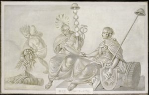 Alegoria „Traktatu o przyjaźni i handlu między Stanami Generalnymi Zjednoczonych Niderlandów a Stanami Zjednoczonymi Ameryki”, Haga, 7 października 1782 autorstwa Anonymous
