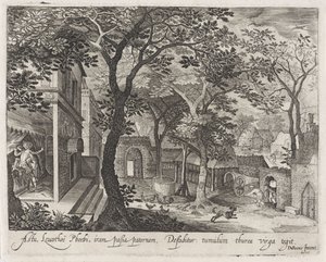 Apollo en Leucothea Sceny z Metamorfoz Owidiusza (tytuł serii) autorstwa Anonymous