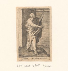 Apostoł Bartłomiej Sancte Bartholomew (tytuł na obiekcie) Apostołowie (tytuł serii) autorstwa Anonymous