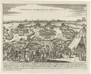 Beleg van Valenciennes, 1567 Oblężenie Walencji Margarita Parmesi Gubernatrice 15,67 (tytuł na obiekcie) autorstwa Anonymous