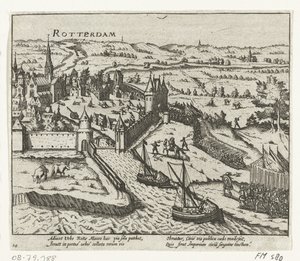 Bossu najeżdża Rotterdam, 1572 autorstwa Anonymous