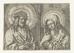Chrystus i Maryja autorstwa Anonymous