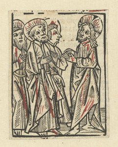 Chrystus z trzema uczniami autorstwa Anonymous