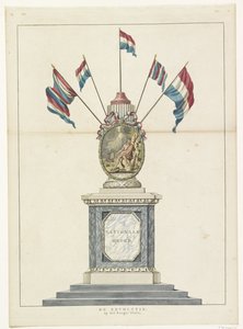 Rewolucja, dekoracja na Place Royale, 1795 The Revolution, Op 