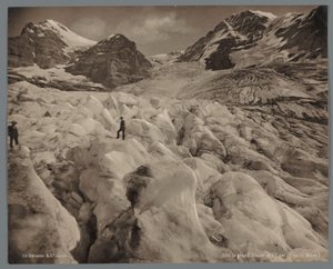 Eigergletscher na północny zachód od Eiger w Szwajcarii Le grand Glacier de l