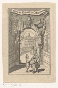 Figury w galerii spotkały się z portretem w obiektach liturgicznych Galeria nadużyć katolickich (tytuł na obiekcie) Okładka do: Joseph Richter, Galeria Obrazów Katolickich Przemocy, 1784 autorstwa Anonymous