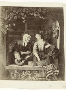 Reprodukcja fotograficzna obrazu Sklep spożywczy Fransa van Mierisa II Muzeum Amsterdamu. Un Magasin d